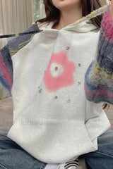 Glitter Sequin Loose Fit Hooded Hoodie