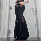 Goth Mall Flared Pants for Halloween