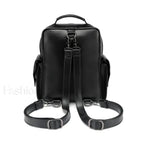 Goth Style Large Capacity Skull Multi function Unisex Waterproof Backpack Black