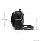 Goth Style Large Capacity Skull Multi function Unisex Waterproof Backpack Black