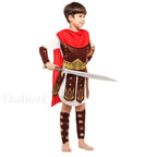Greek Roman Warrior Knight Costume for Halloween XL (6 10Y)