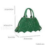 Halloween WingCreative Crossbody PU Leather Fashion Bat Women’s Novelty Bag Black