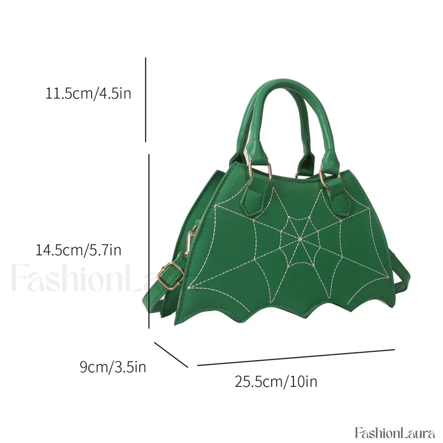 Halloween WingCreative Crossbody PU Leather Fashion Bat Women’s Novelty Bag Black