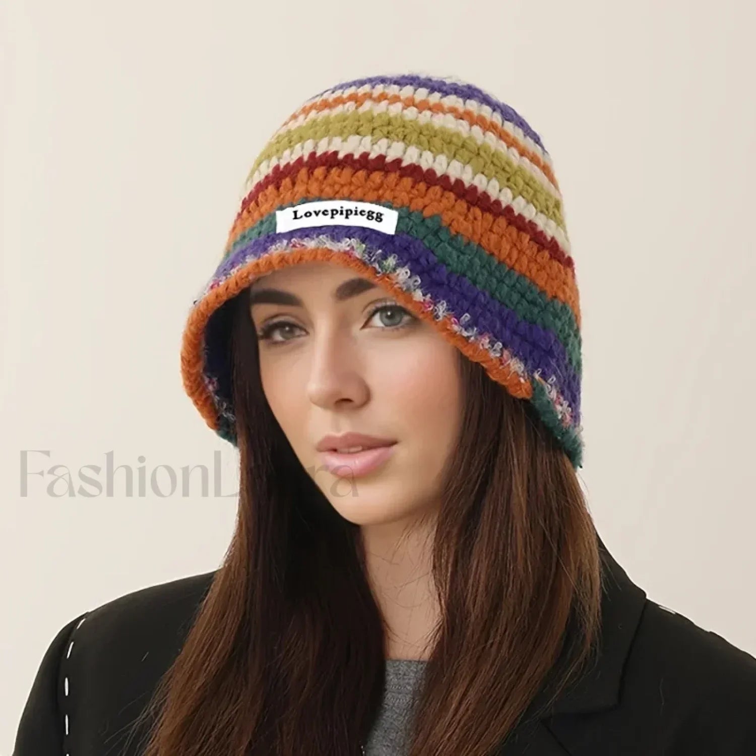 Handmade Crochet Yarn Colored Large Head Circumference Hat