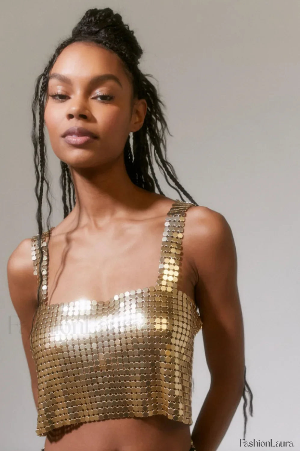 Harlow Metal Stylish Cropped Top