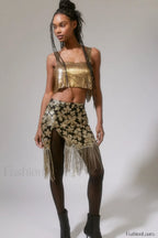 Harlow Metal Stylish Cropped Top