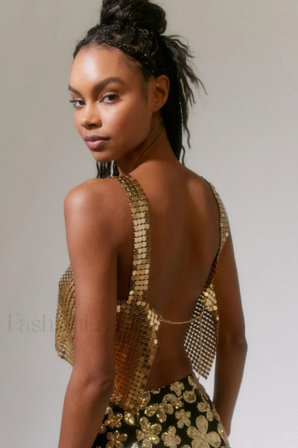 Harlow Metal Stylish Cropped Top