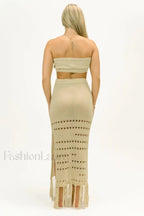 Hazel Crochet Top Charming + Skirt Set