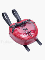 Hiatus Shoulder Dark Apple Backpack Gothic Bow Chain Belt Strap Bag