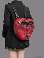 Hiatus Shoulder Dark Apple Backpack Gothic Bow Chain Belt Strap Bag