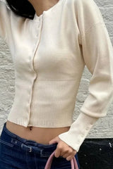 High Waist Slim Fit Cardigan