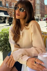 High Waist Slim Fit Cardigan