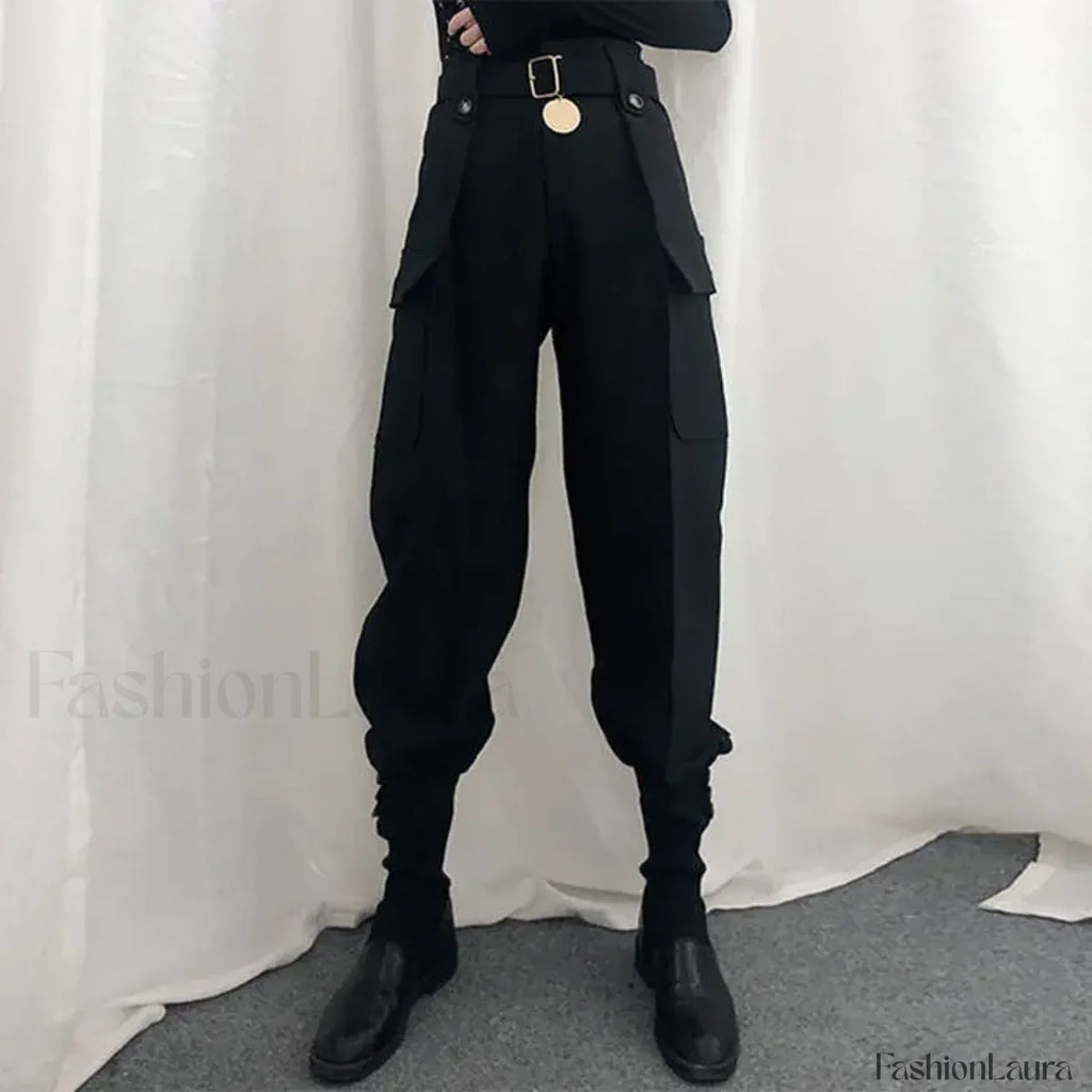 High Waist Vintage Harajuku Cargo Pants for Halloween