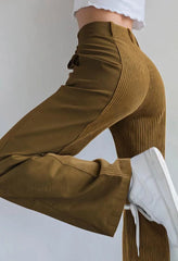 High Waist Y2K Corduroy Loose Pants Pants