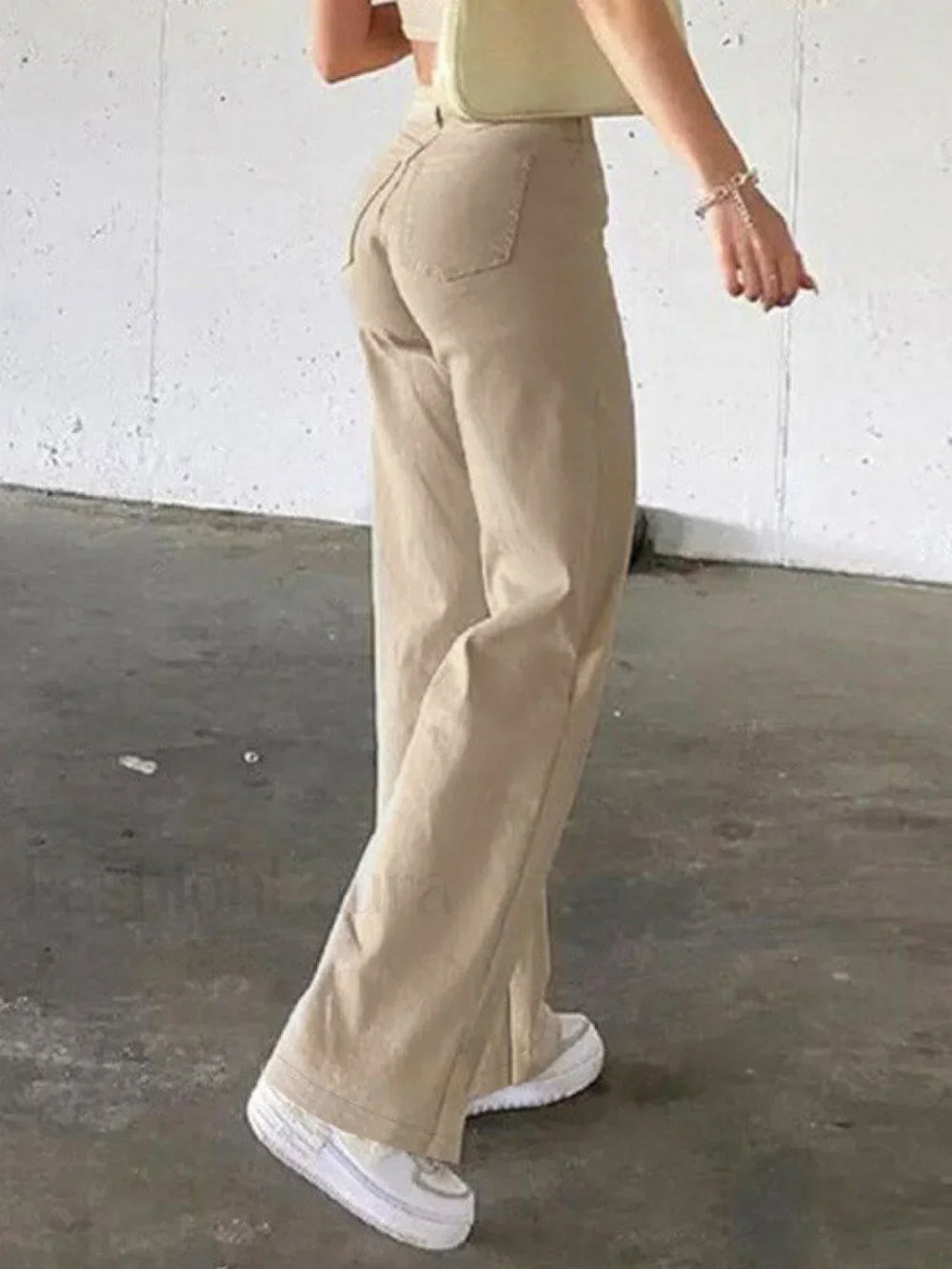 High Waisted Solid Flare Jeans Flare Jeans