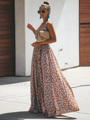 Hippie Floral Maxi Boho Dress