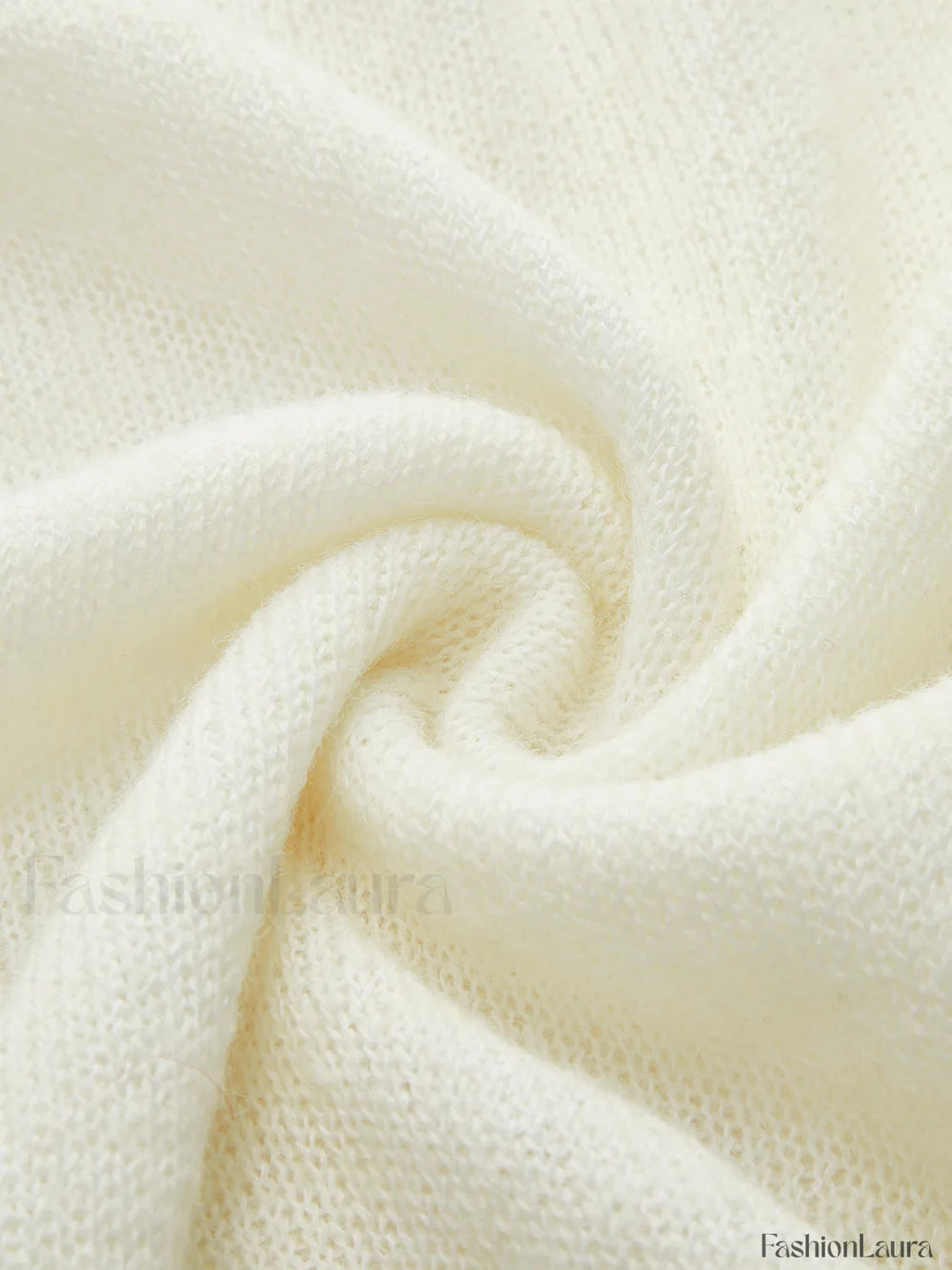 Hollow Draped Snug Knit Top Knit Tops