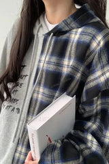 Hooded Patchwork Plush Plus Size Hoodie