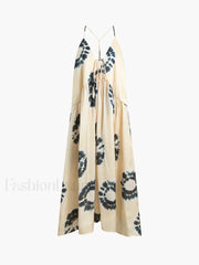 Ink Ripple Leisure Long Dress Off White / XS Dresses