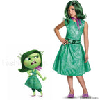 Inside Out Cosplay Kid Cartoon Halloween 2 Sadness Anger Party Disgust Joy Costume Kid size 110 / Style B