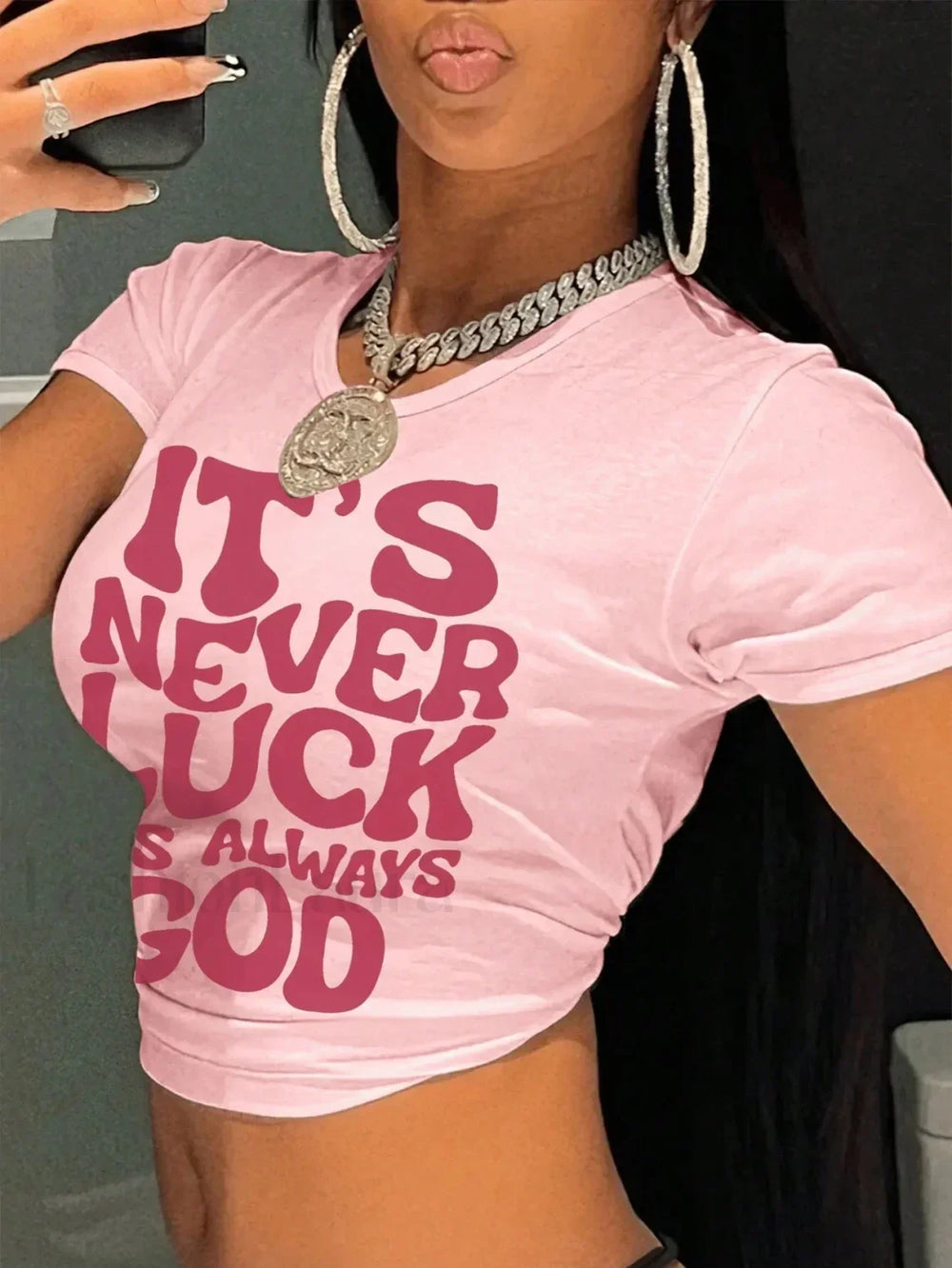 It’s Never Luck Breathable Snugged T Shirt