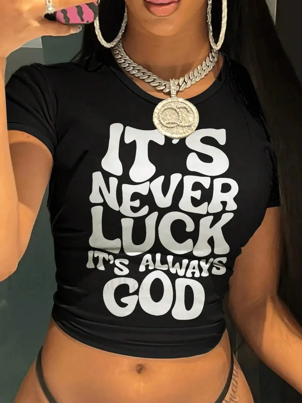 It’s Never Luck Breathable Snugged T Shirt