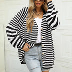 Knitted Long Sleeve Cardigan Christmas Sweater Autumn Winter Warm Casual Black / S Christmas Sweaters L