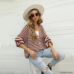 Knitted Long Sleeve Cardigan Christmas Sweater Autumn Winter Warm Casual Christmas Sweaters L