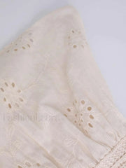 Knot Front Knit Embroidered Tube Top Tops&Tees