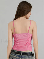 Lace Trim Harajuku Crop Top