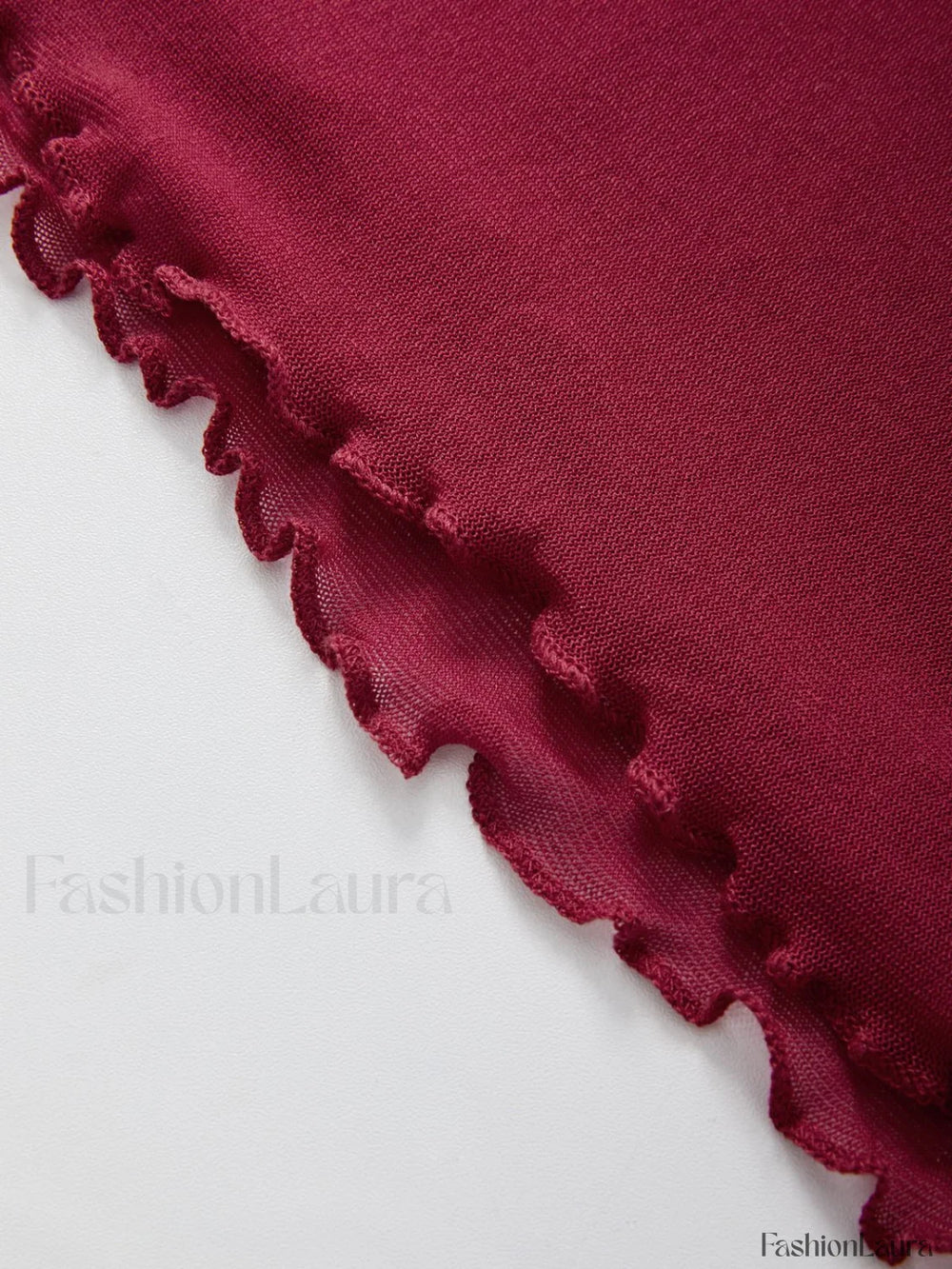 Lace Trim Tie Front Long Sleeve Blouse Long Sleeves