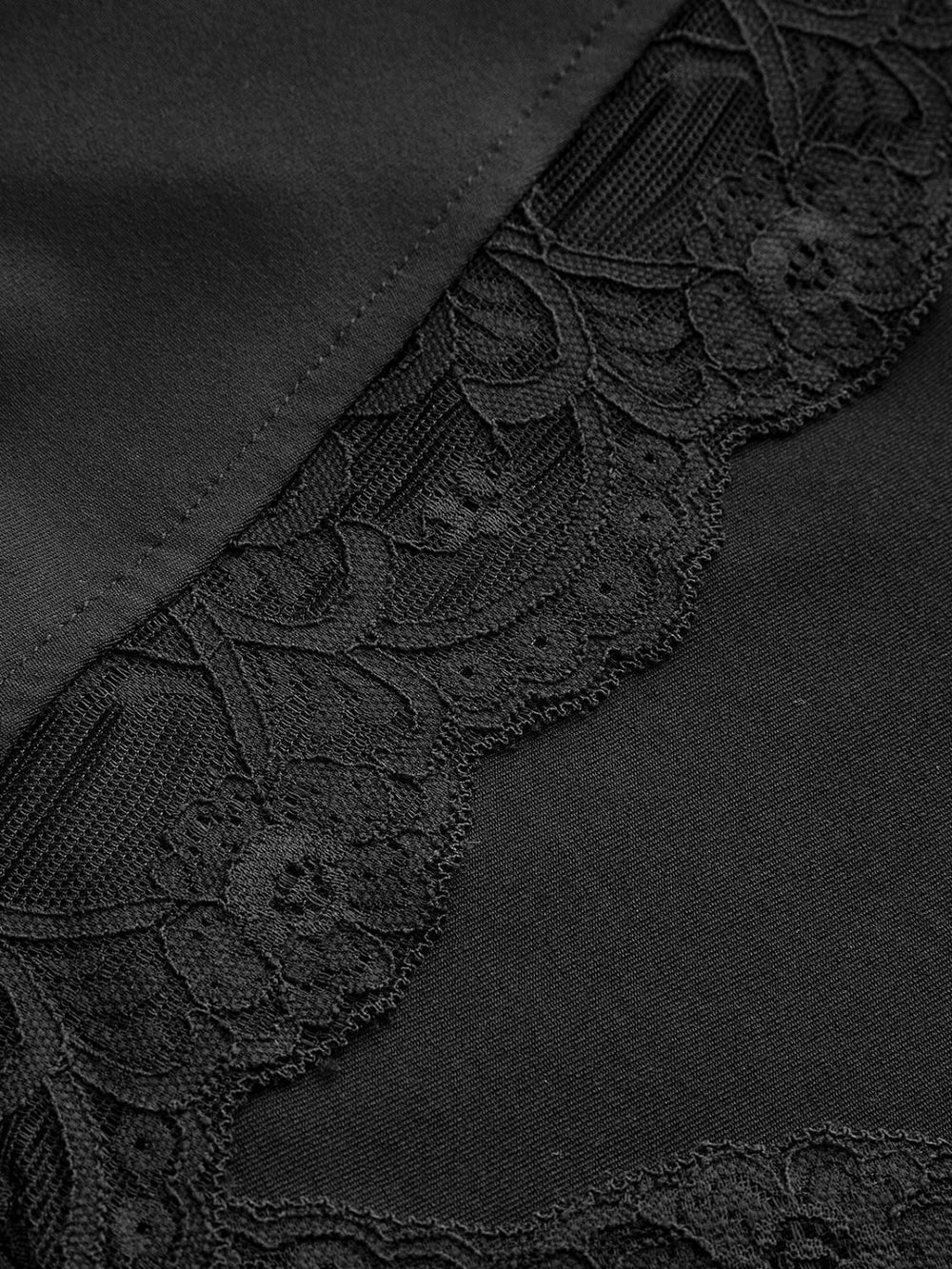 Lace Trim V Neck T Shirt T Shirts