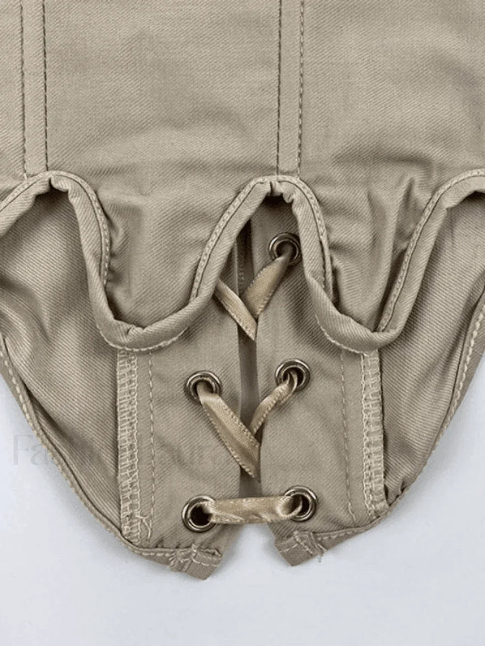 Lace Up Corset Top Tops&Tees