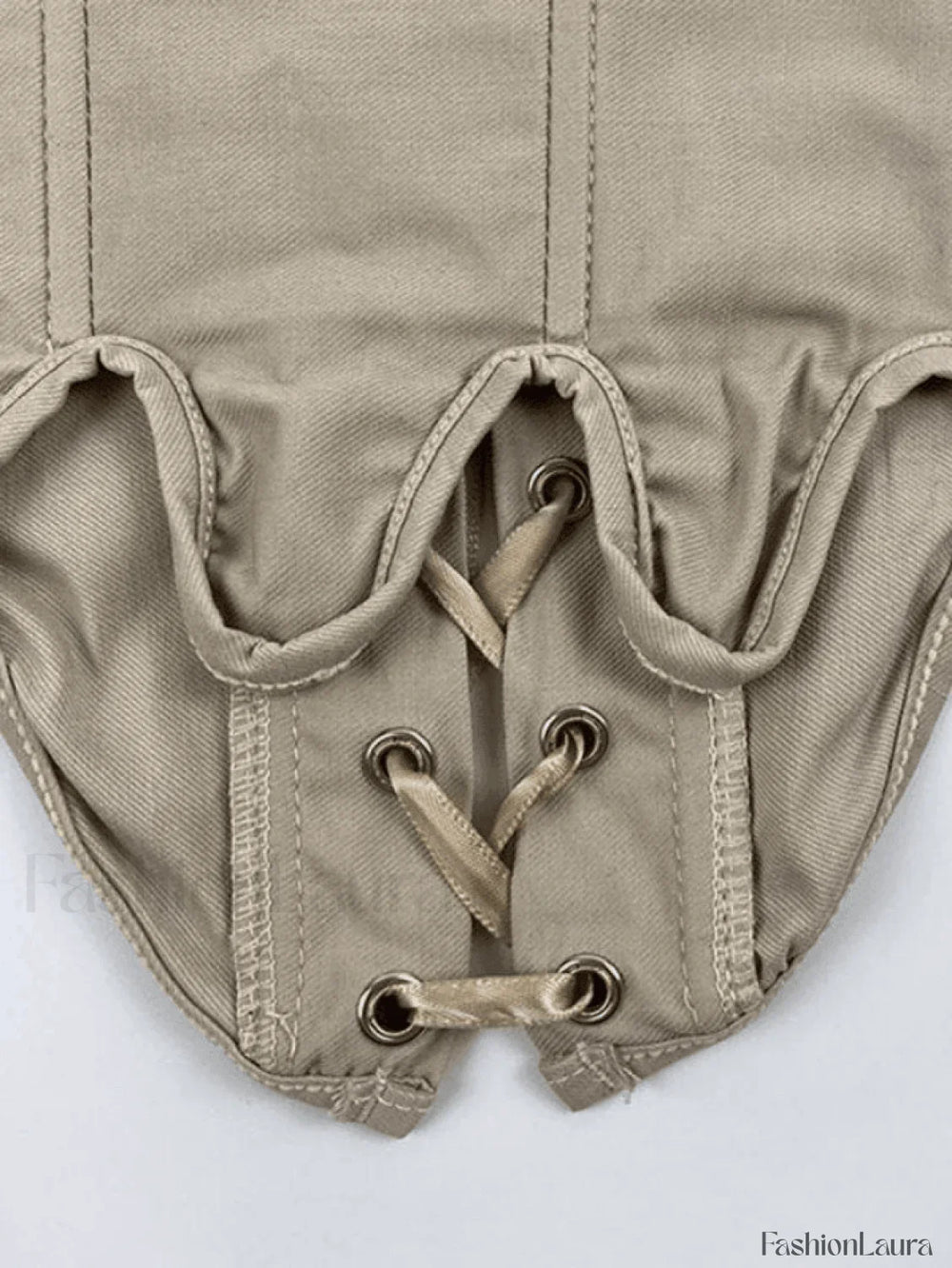 Lace Up Corset Top Tops&Tees