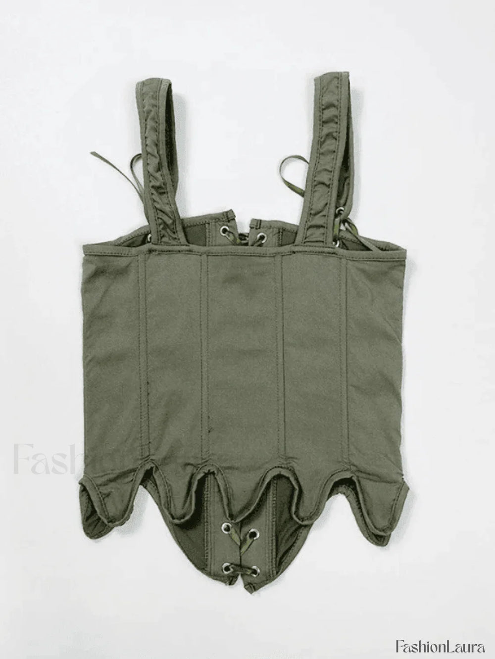 Lace Up Corset Top Tops&Tees