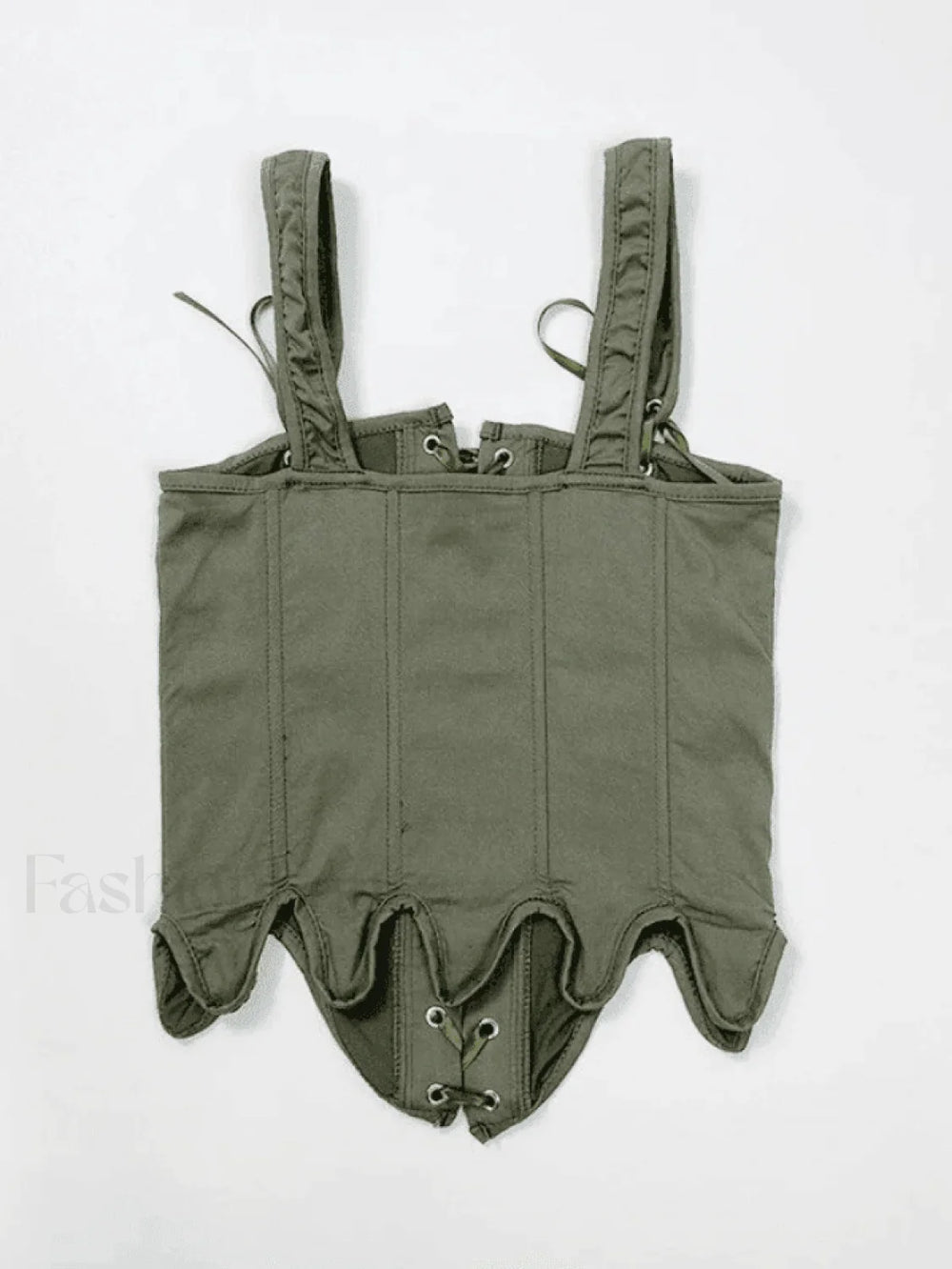 Lace Up Corset Top Tops&Tees