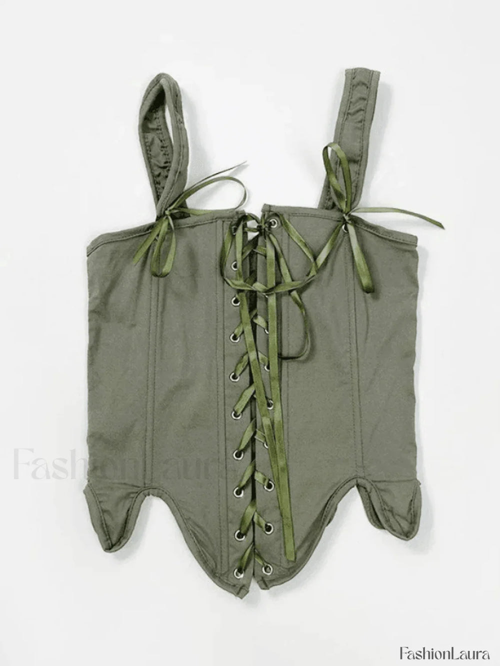 Lace Up Corset Top Tops&Tees