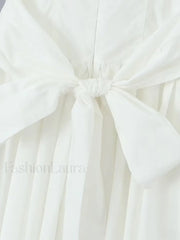 Lace Up Doll Collar Short Dress Dresses