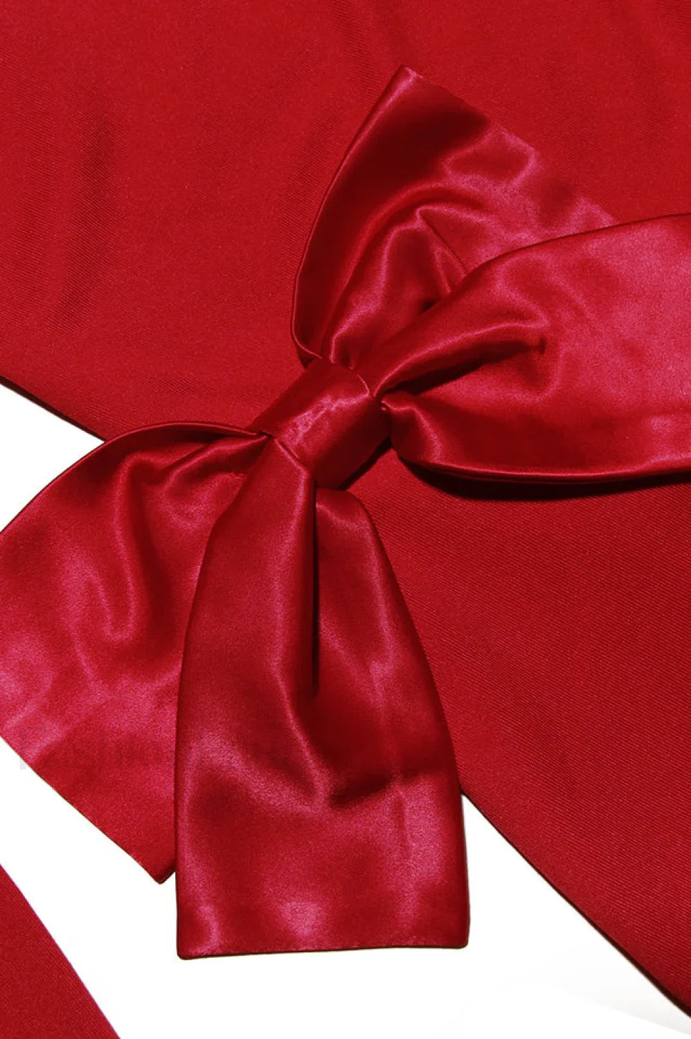 Lavele Red Stylish Bow Maxi Dress