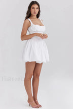 Le Puff Cotton Charming Tulle Mini Dress