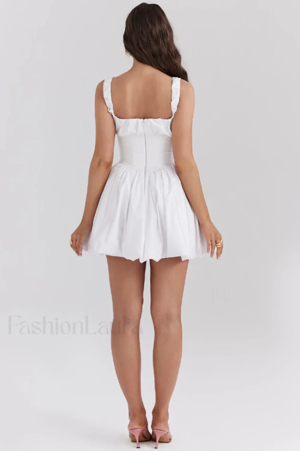 Le Puff Cotton Charming Tulle Mini Dress
