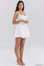 Le Puff Cotton Charming Tulle Mini Dress