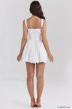Le Puff Cotton Charming Tulle Mini Dress