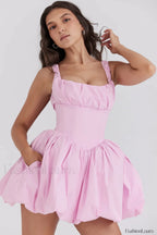 Le Puff Cotton Charming Tulle Mini Dress