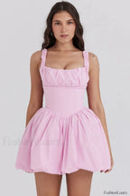 Le Puff Cotton Charming Tulle Mini Dress XS / Pink