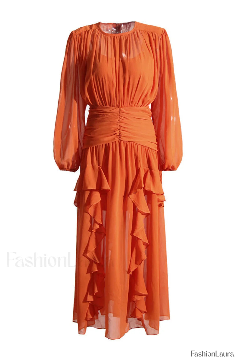 Leonie Ballon Stylish Sleeve Maxi Dress