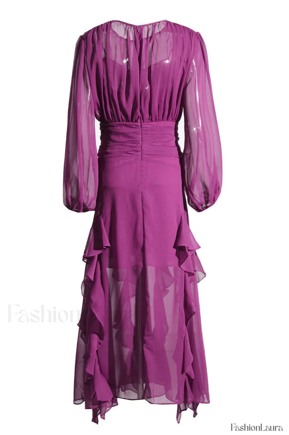 Leonie Ballon Stylish Sleeve Maxi Dress