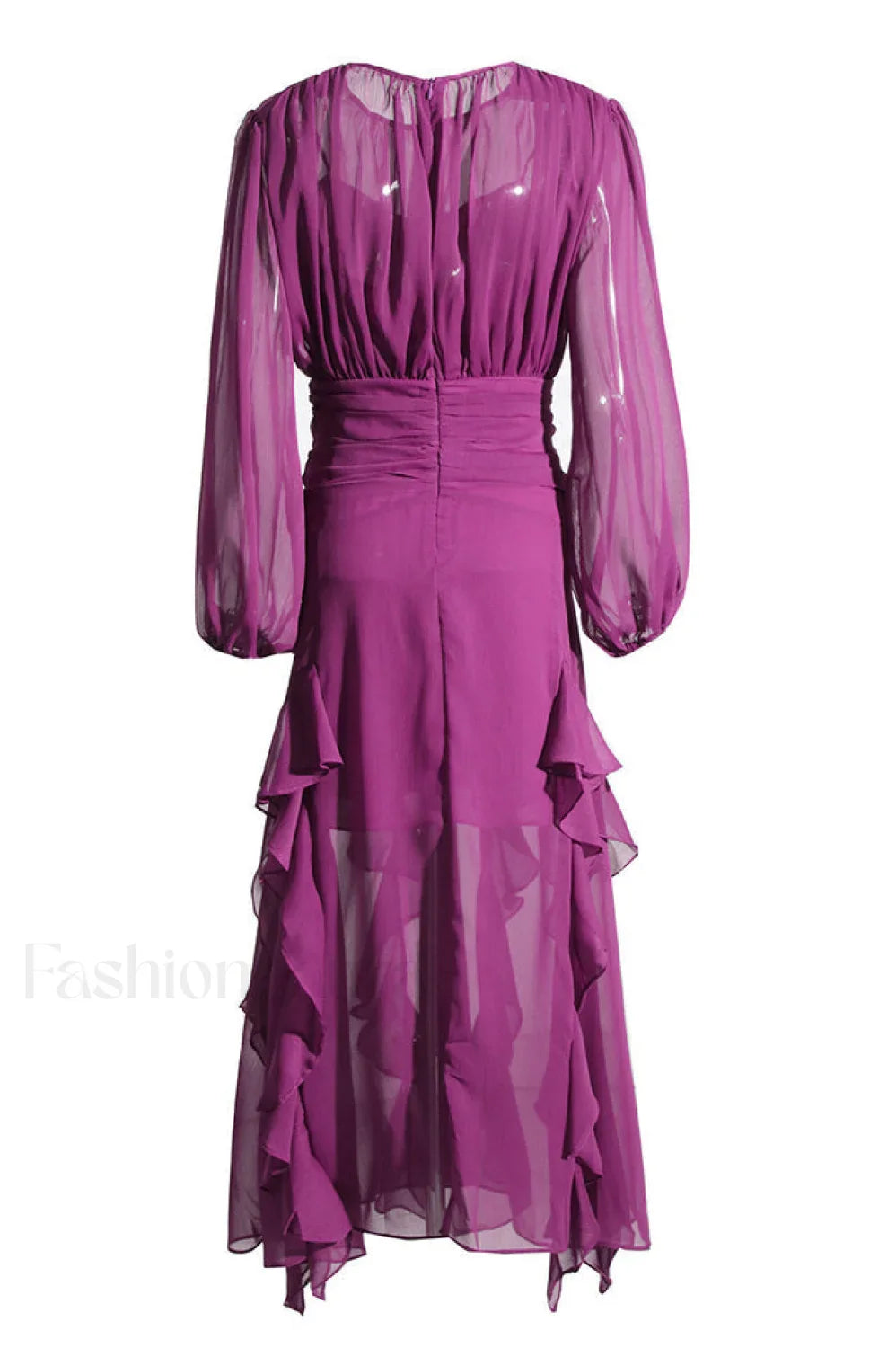 Leonie Ballon Stylish Sleeve Maxi Dress