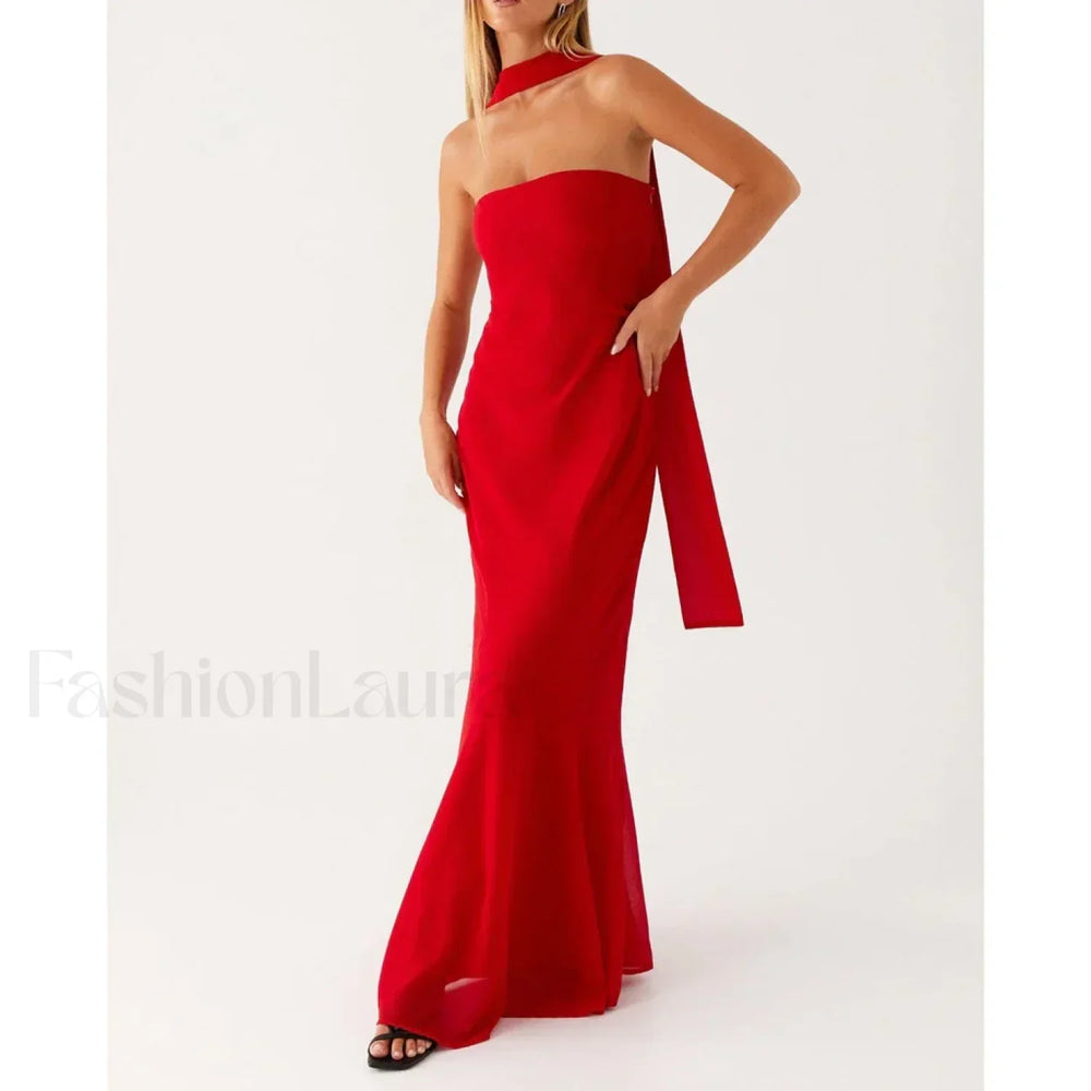 Leopard Strapless Mermaid Floral Dress