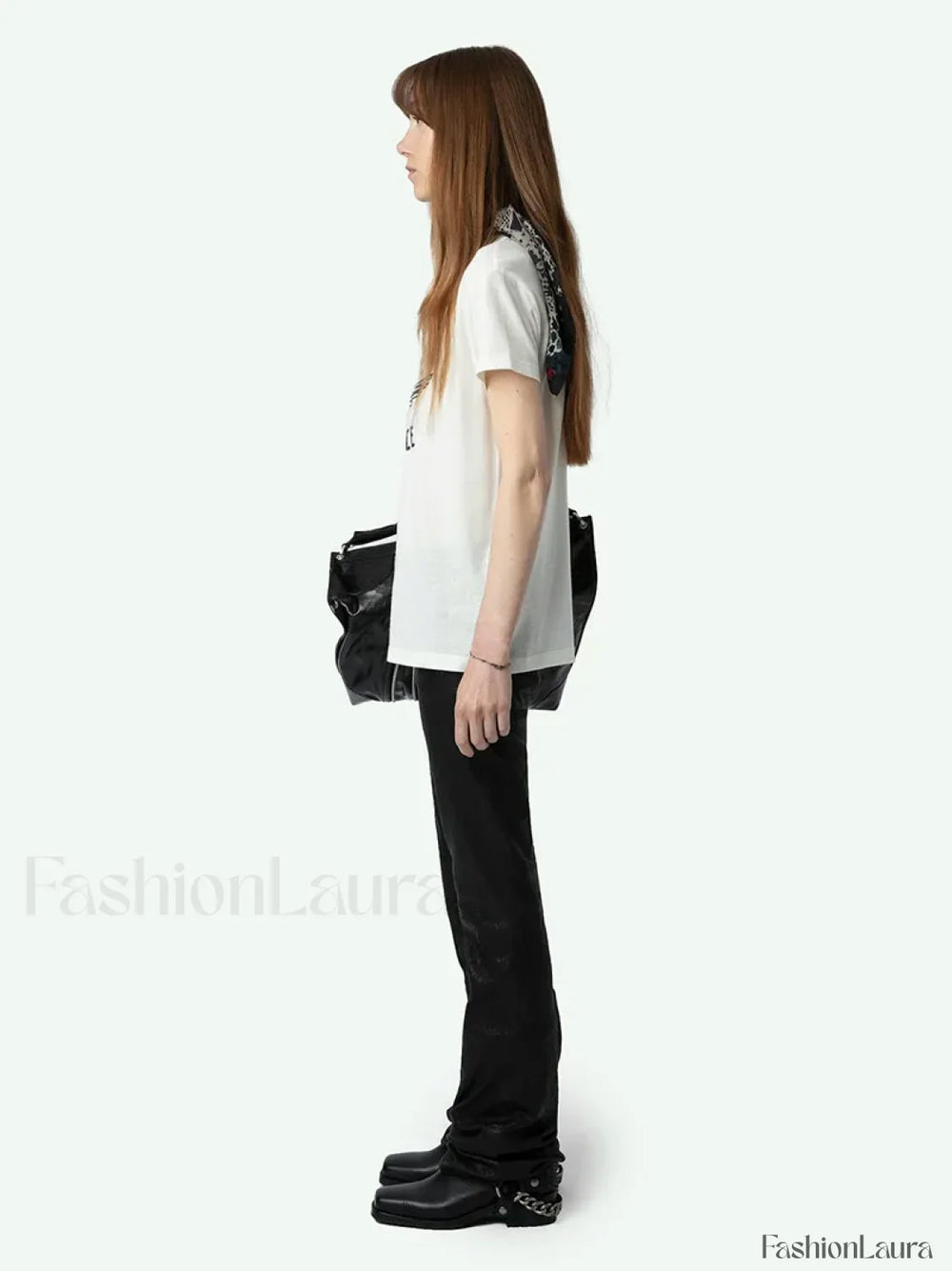 Letter Wings Printed T Shirt